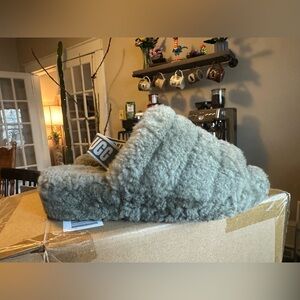 UGG Plush Green Slippers